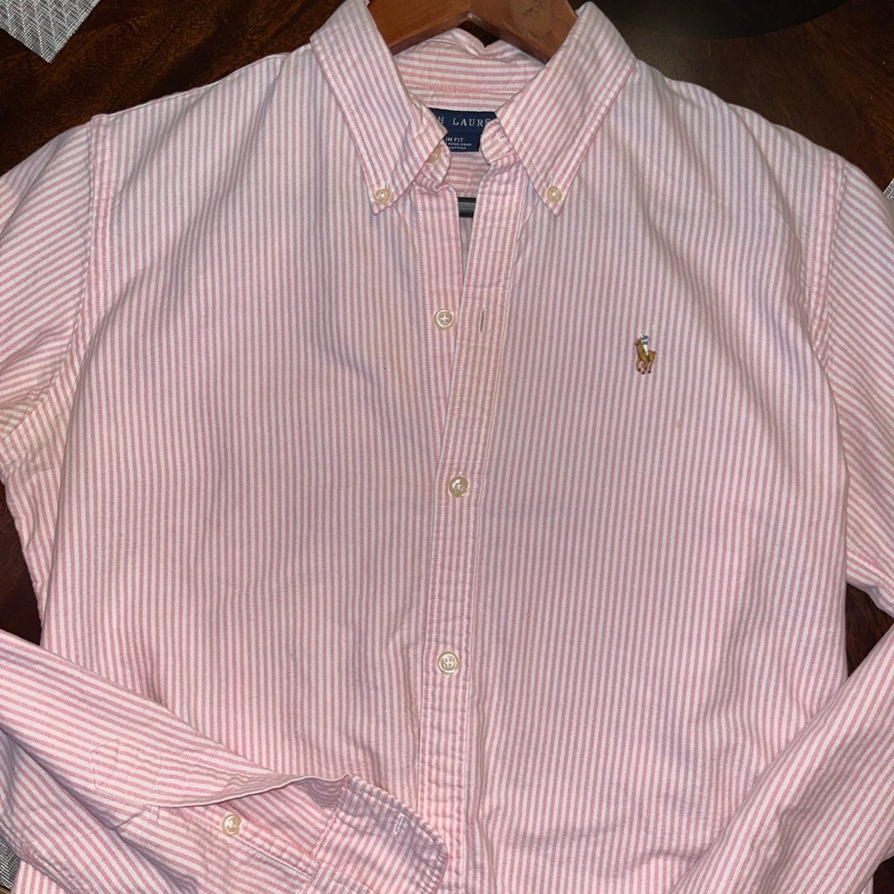 Ralph Lauren Pink Striped Women's Top - Picture 6 of 6